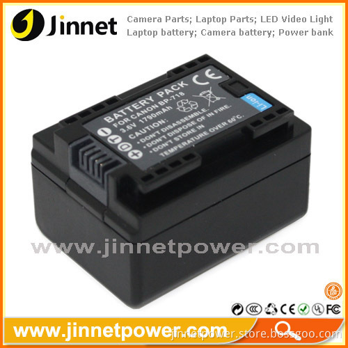 New Decoded Chip Bp-718 Battery For Canon Vixia Hf M500 M50 M52 R300